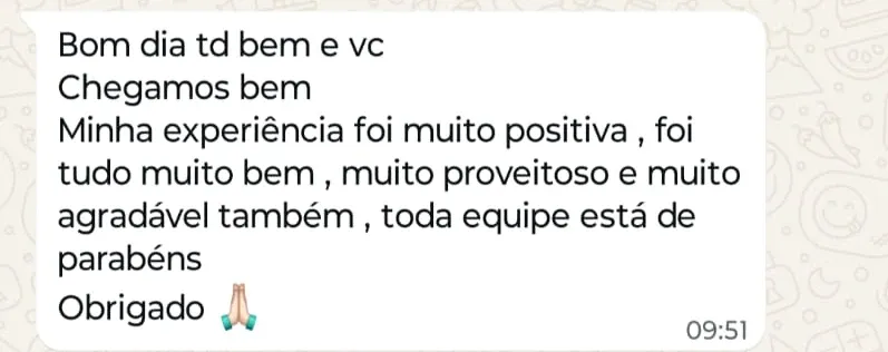 Print de WhatsApp com o depoimento de Alexandre Farah sobre o curso Cervicoplastia